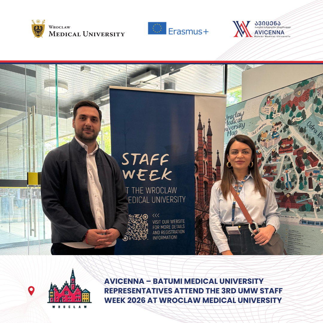 Avicenna – Batumi Medical University Representatives Attend the 3rd UMW Staff Week 2026 at Wroclaw Medical University