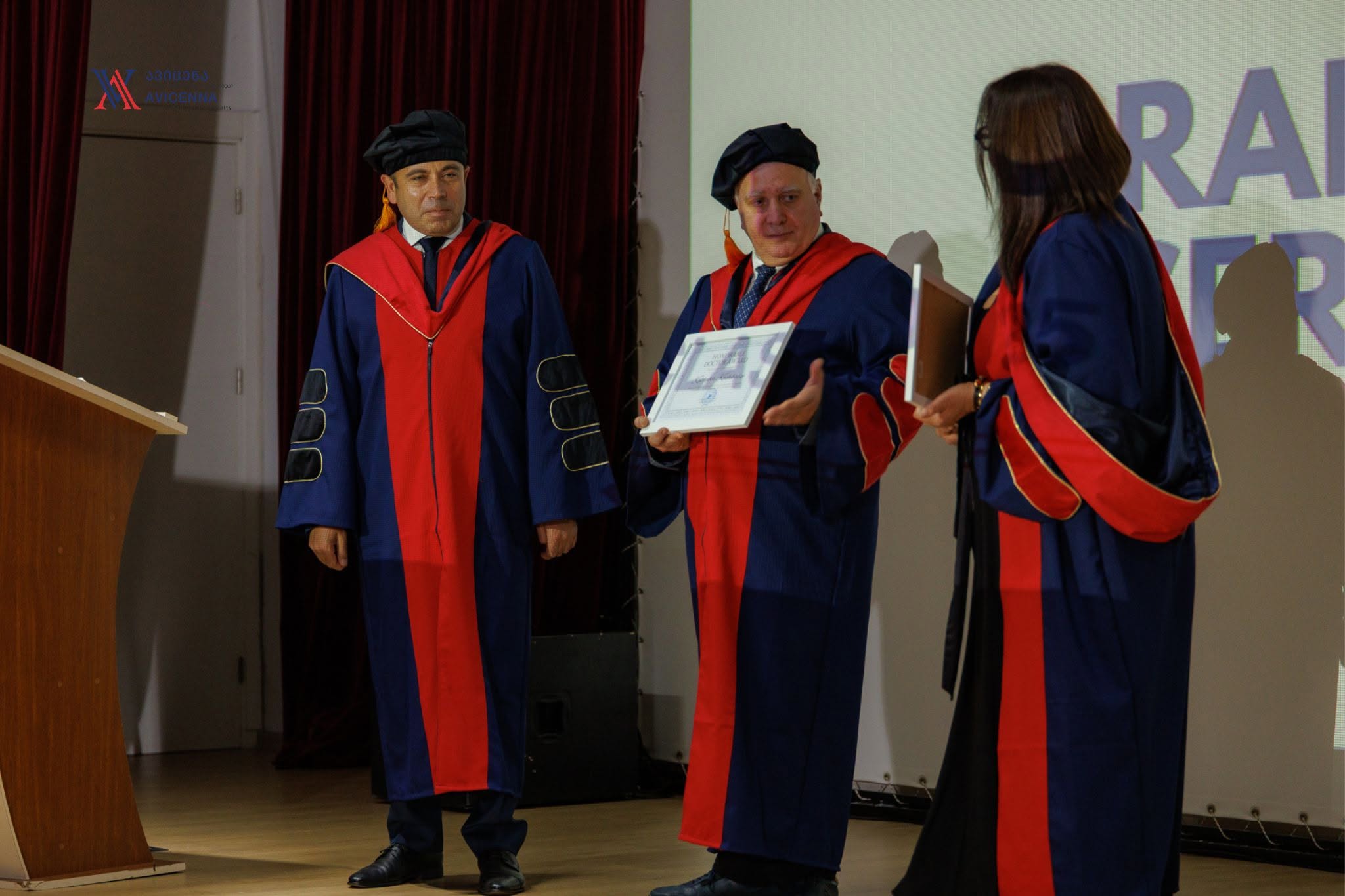Professor Kakhaber Kashibadze and Professor Salome Glonti have been awarded the title of Honorary Doctor (Doctor Honoris Causa) of the University